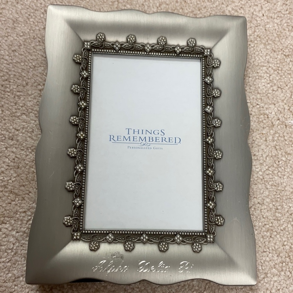 Alpha Delta Pi ADPi engraved picture frame